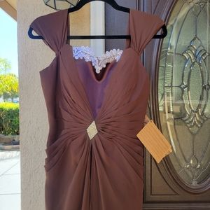 Brown Long Formal Dress